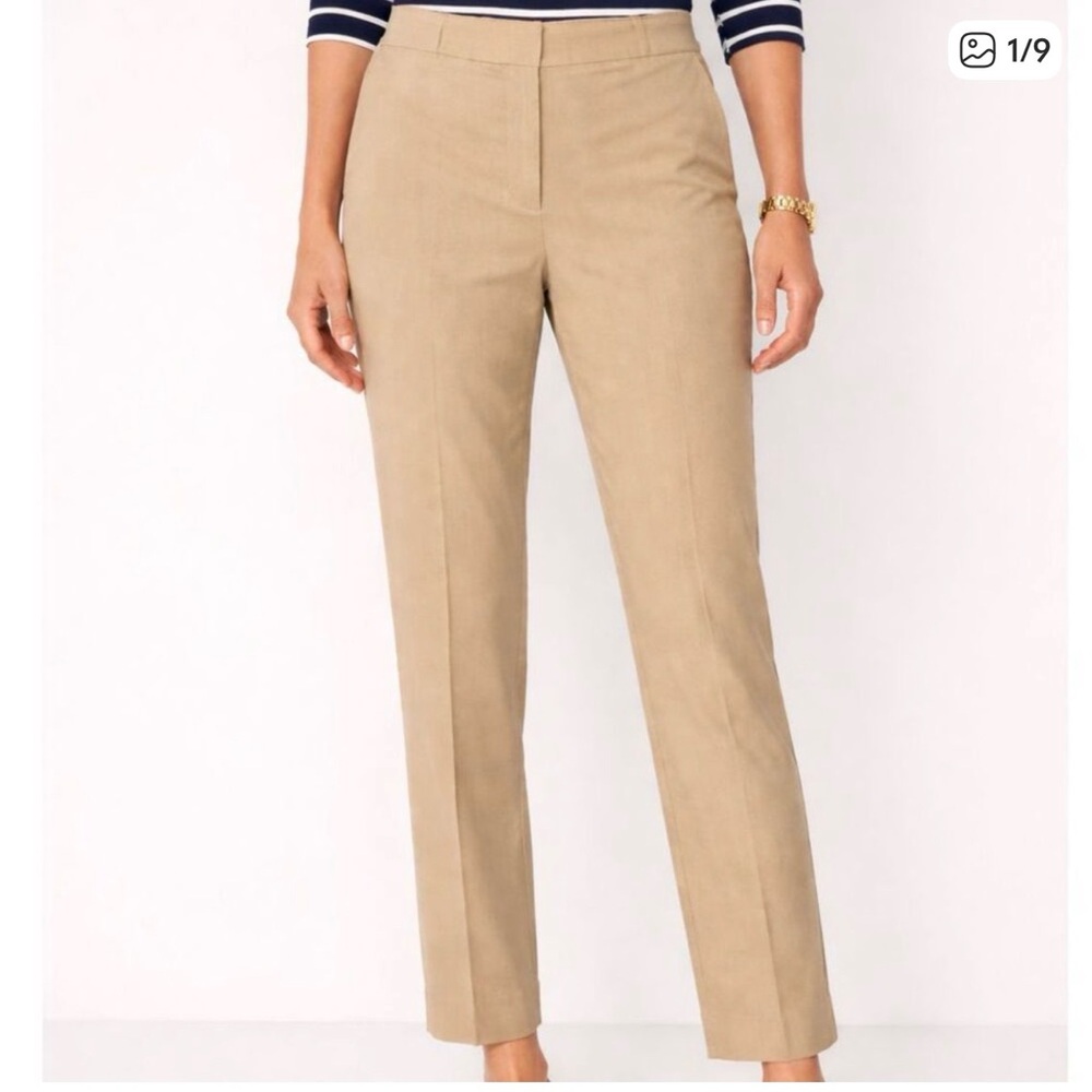 TALBOTS Classic Fit Stretch Straight Leg PANTS 12W